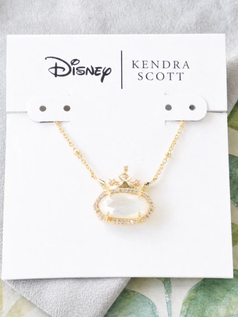Kendra Scott Disney Elisa Princess Gold Mother Of Pearl Necklace